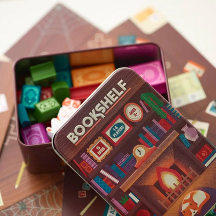 Bookshelf - a game in a tin - travel size game