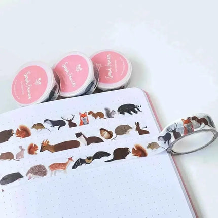 British Mammals Washi Tape