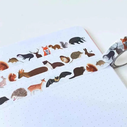 British Mammals Washi Tape