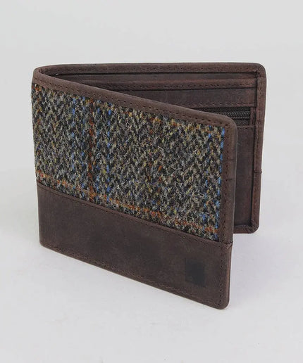 Brown Harris Tweed Wallet - Stylish and Practical Accessory