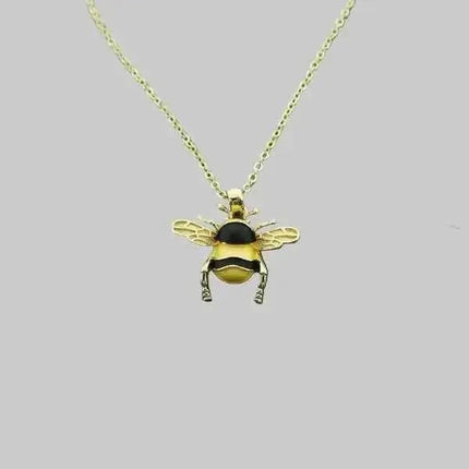 Bumblebee Pendant, Gold Tone