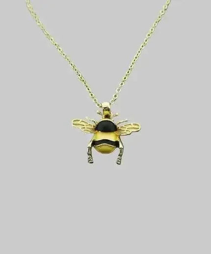 Bumblebee Pendant, Gold Tone