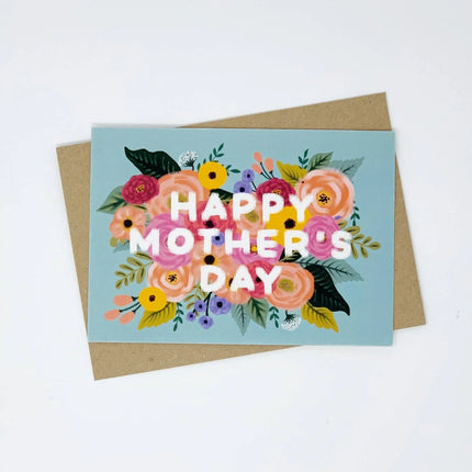 Happy Mother's Day Card - Vintage, Floral Design
