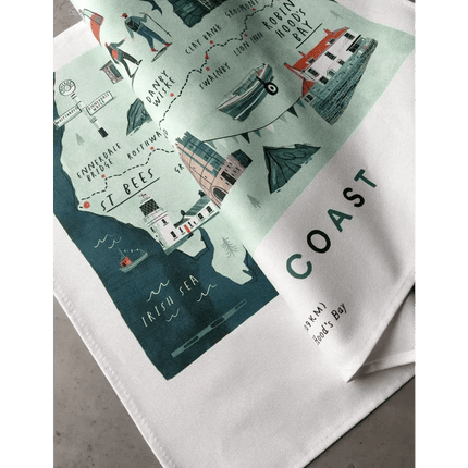 Coast to Coast Tea Towel