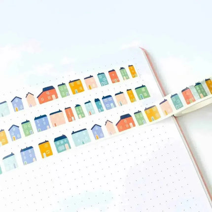Coastal Houses Washi Tape