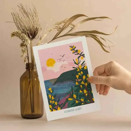 Coastal path - greeting card