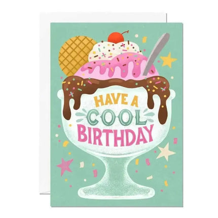 Cool Birthday ice cream greetings card