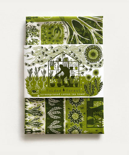 Cotton Tea Towel - Allotment
