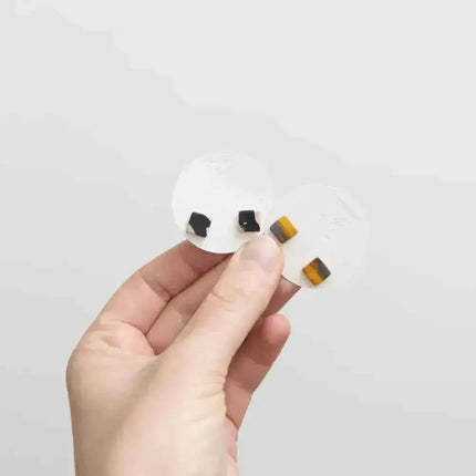 Leather Cube Stud Earrings | Lightweight Geometric Jewellery | Hypoallergenic UK
