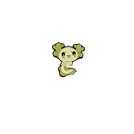 Cute Axolotl pin badges (various Kawaii cutie designs) Green