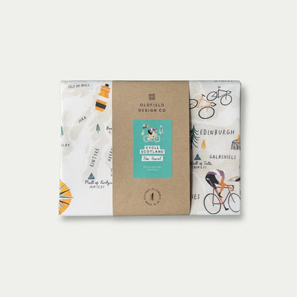 Cycle Scotland Tea Towel