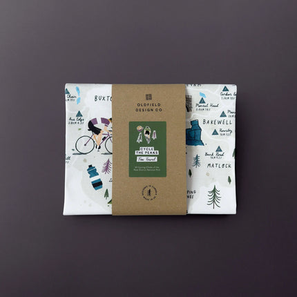 Cycle the Peak District Tea Towel