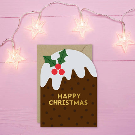 Christmas Pudding Holiday Card - Christmas Card