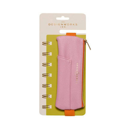 Designworks Ink Pen Pouch - Pink + Orange