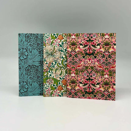 William Morris 3 x A6 notebooks in various designs