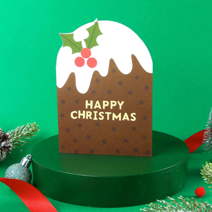 Christmas Pudding Holiday Card - Christmas Card