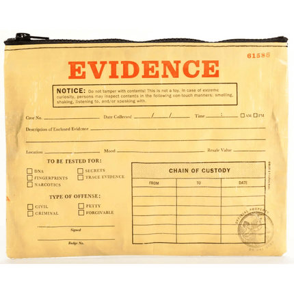 Evidence Zipper Pouch