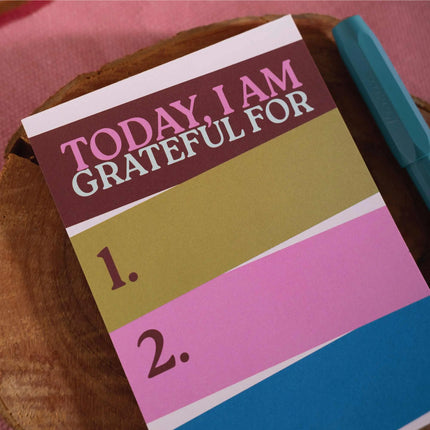 Daily Gratitude Pad | Work Hard, Play Nice | A6