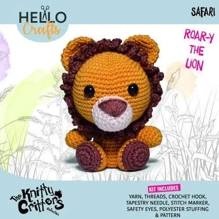 Knitty Critters - Safari crochet kit - Roary The Lion