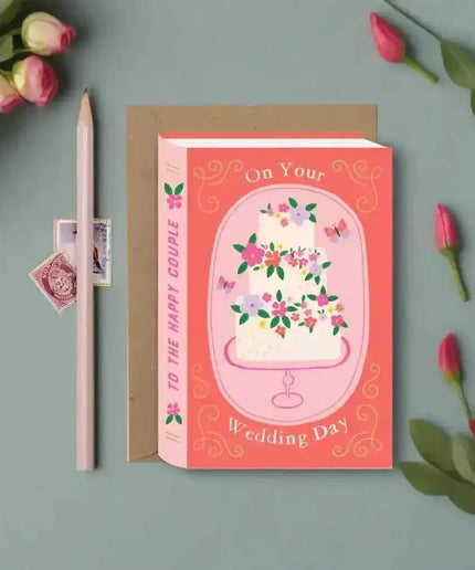 Fairytale Wedding Cake Book Card