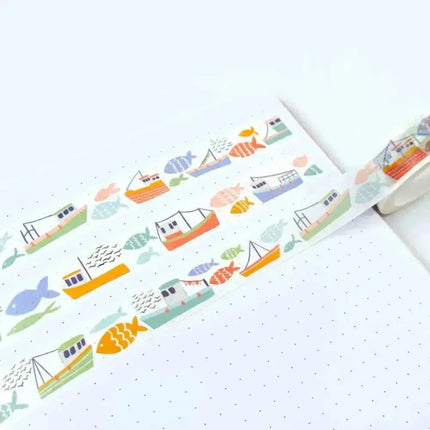 Fish and Ships Washi Tape