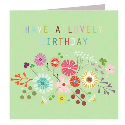 Floral Lovely Birthday Card