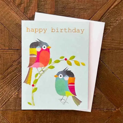 Gold Foiled Birdie Birthday Card