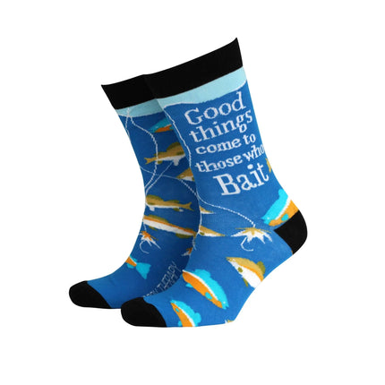Good Things Come to Those Who Bait- Men's Bamboo Socks