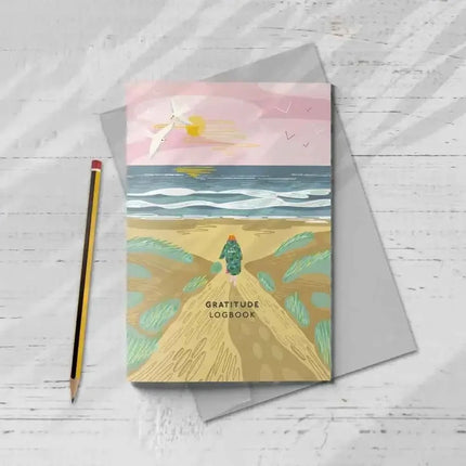 Gratitude Logbook - Over the Dunes Cover