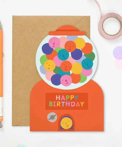 Gumball Machine Birthday Card