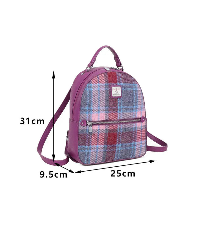 Harris Tweed Buchanan Backpack Blue/Black