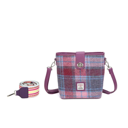 Harris Tweed Fuchsia Shoulder Bag Purple