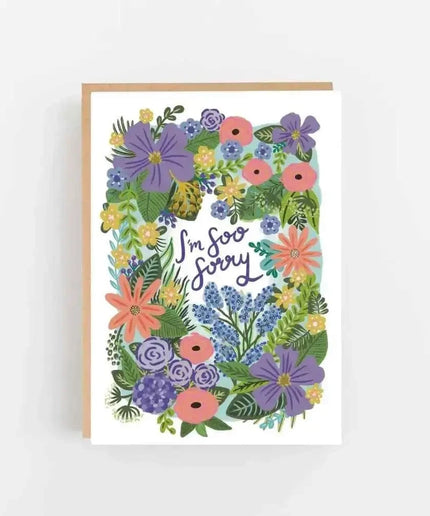 I'm Soo Sorry greetings card - blank inside
