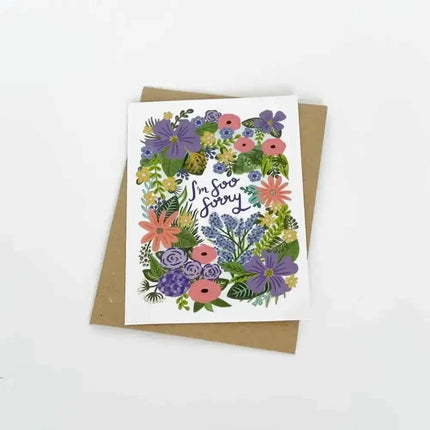 I'm Soo Sorry greetings card - blank inside