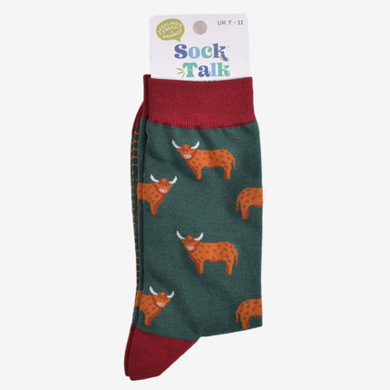 Men's Highland Cow Bamboo Socks