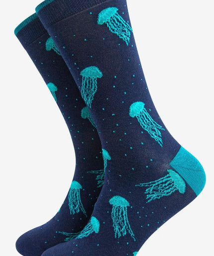 Men's Floating Jellyfish Bamboo Socks
