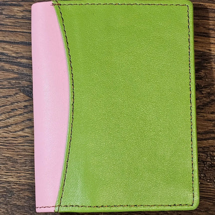 Multicoloured Recycled Leather Card Holder - Fairtrade