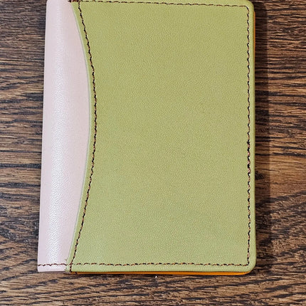 Multicoloured Recycled Leather Card Holder - Fairtrade