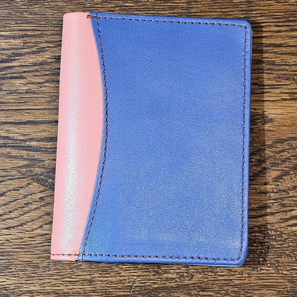 Multicoloured Recycled Leather Card Holder - Fairtrade