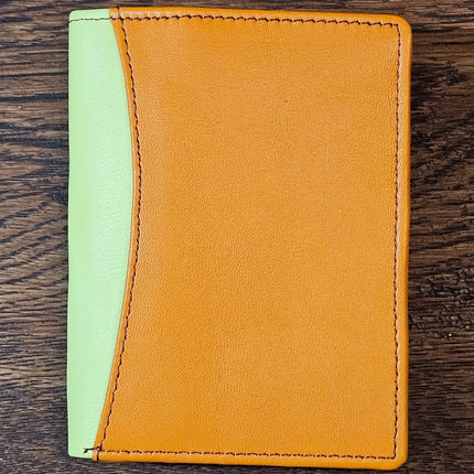 Multicoloured Recycled Leather Card Holder - Fairtrade