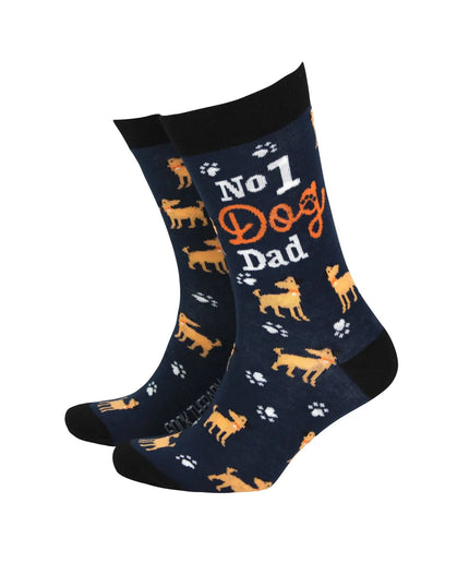 No1 Dog Dad - Men's Bamboo Socks