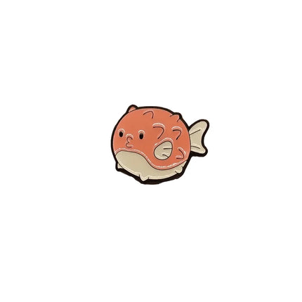 Ocean animal pin badges (various Kawaii cutie designs) Puffer fish