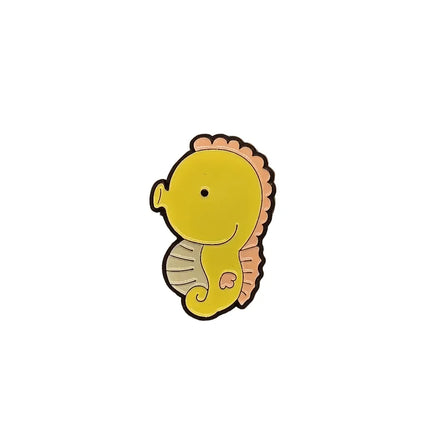 Ocean animal pin badges (various Kawaii cutie designs) Seahorse