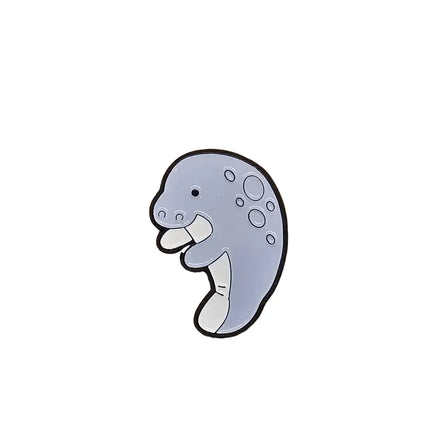 Ocean animal pin badges (various Kawaii cutie designs) Manatee