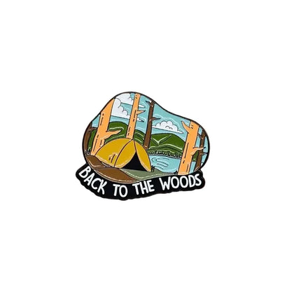 Outdoor Adventure Pin badges Back to the woods