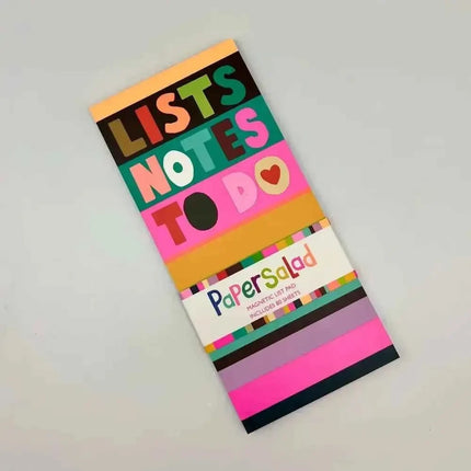 Paper Salad Magnetic List Pad - Stripes Lists Notes