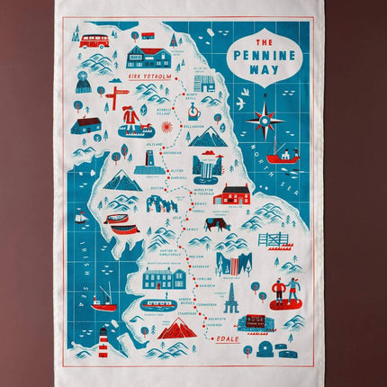 Pennine Way Tea Towel