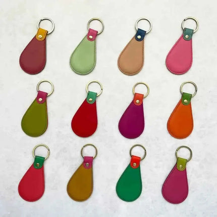 Recycled Leather Fob Keyring