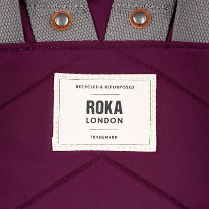 ROKA London Bantry Backpack in Royal Burgundy Nylon