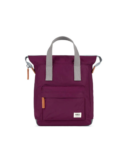 ROKA London Bantry Backpack in Royal Burgundy Nylon